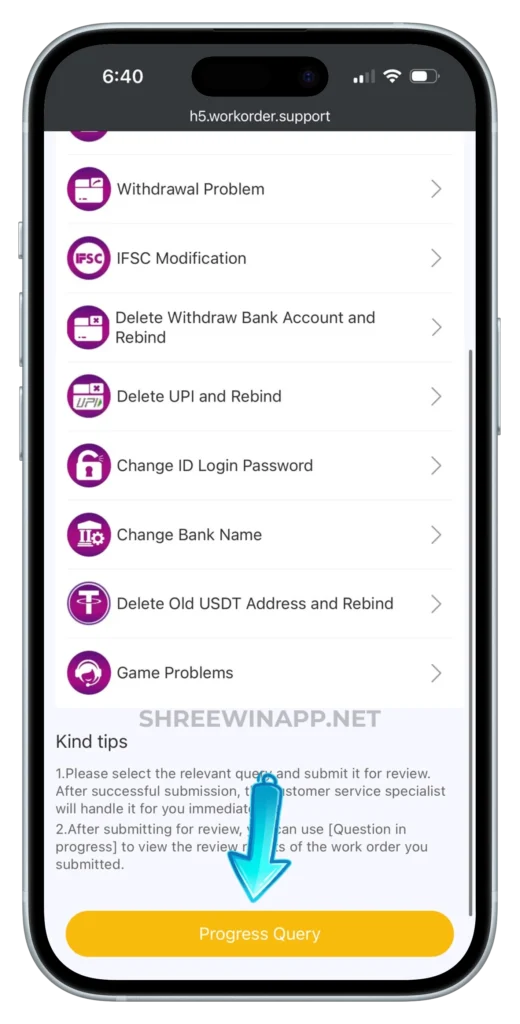 shree-win-customer-service-page