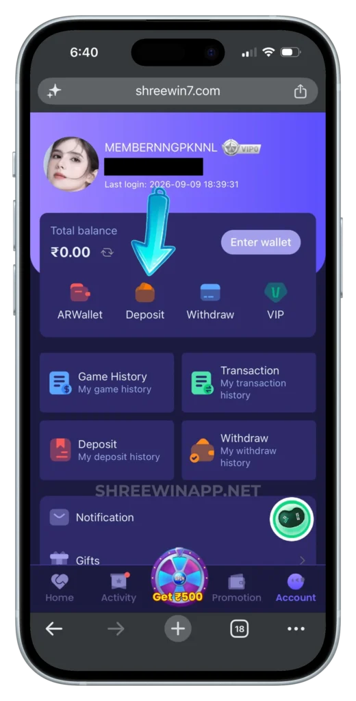 shree-win-deposit